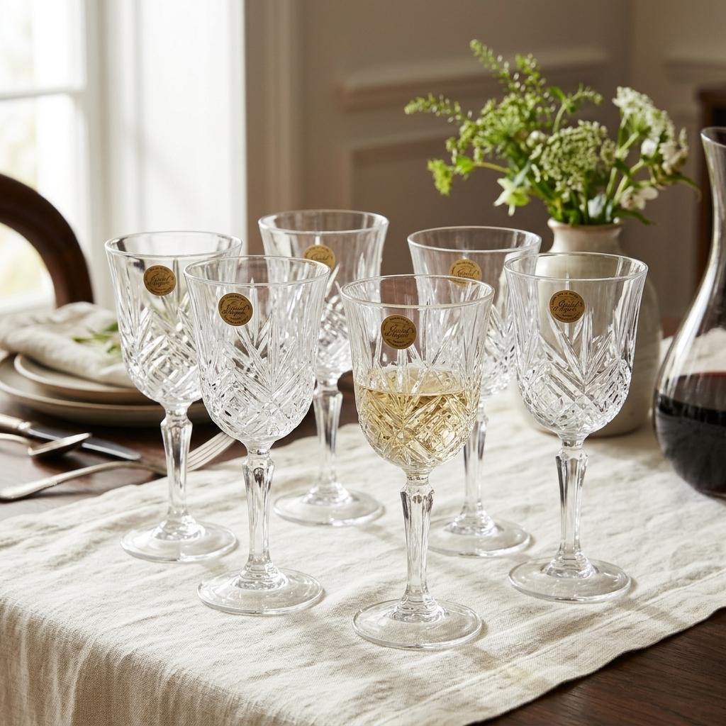 Cristal d'Arques Masquerade Wine Glasses