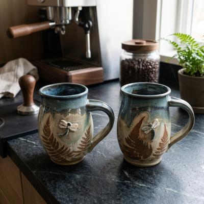 Sherry Lutz Dragonfly Fern Ceramic Mug