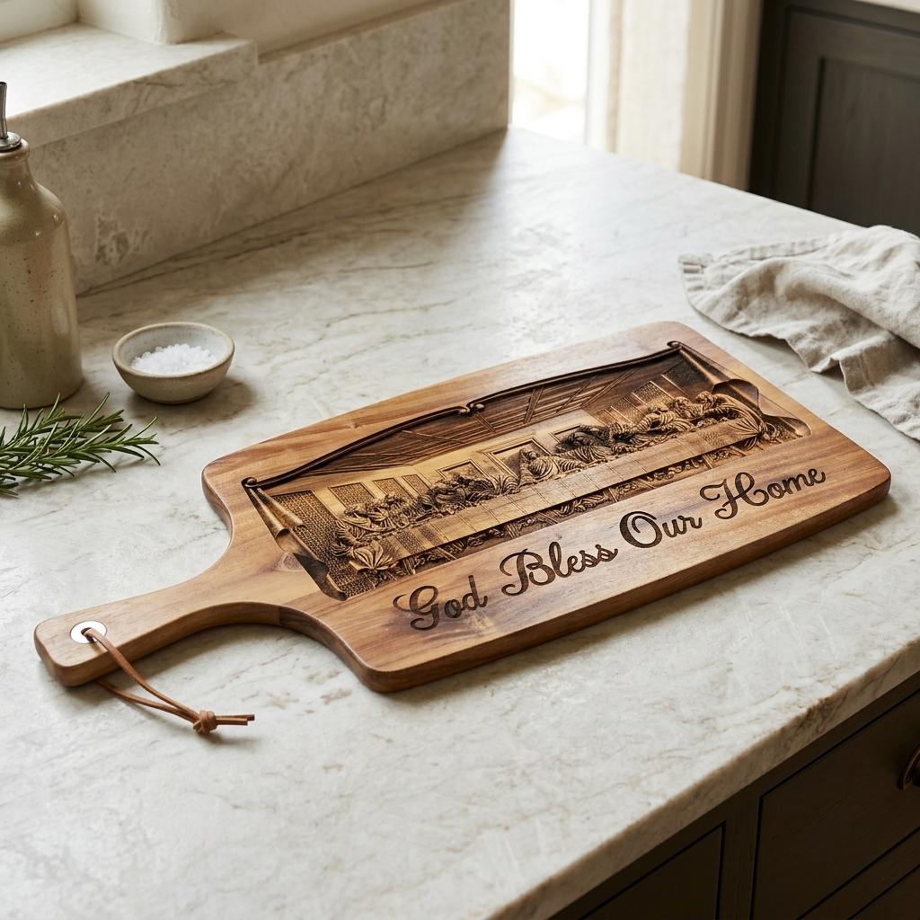 Last Supper Wooden Serving Board