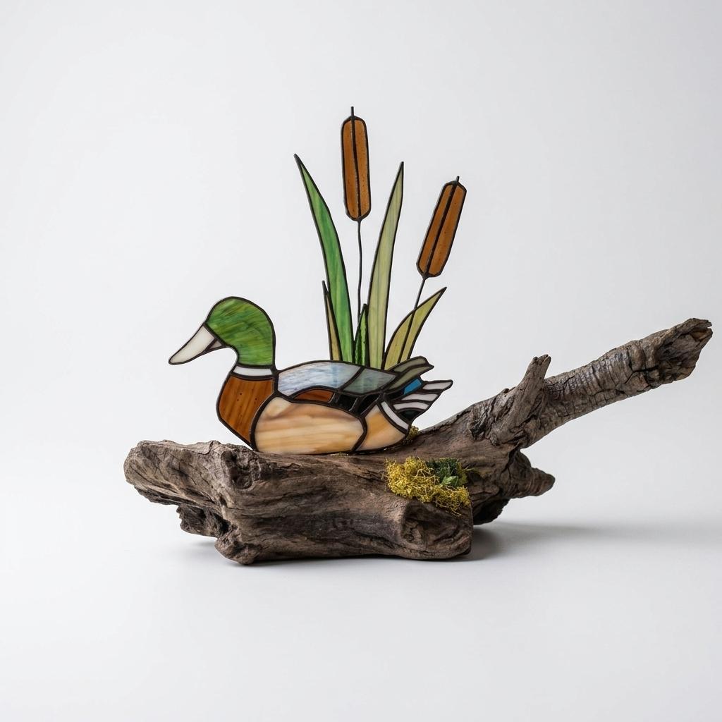 Hidden Hills Designs Stained Glass Mallard