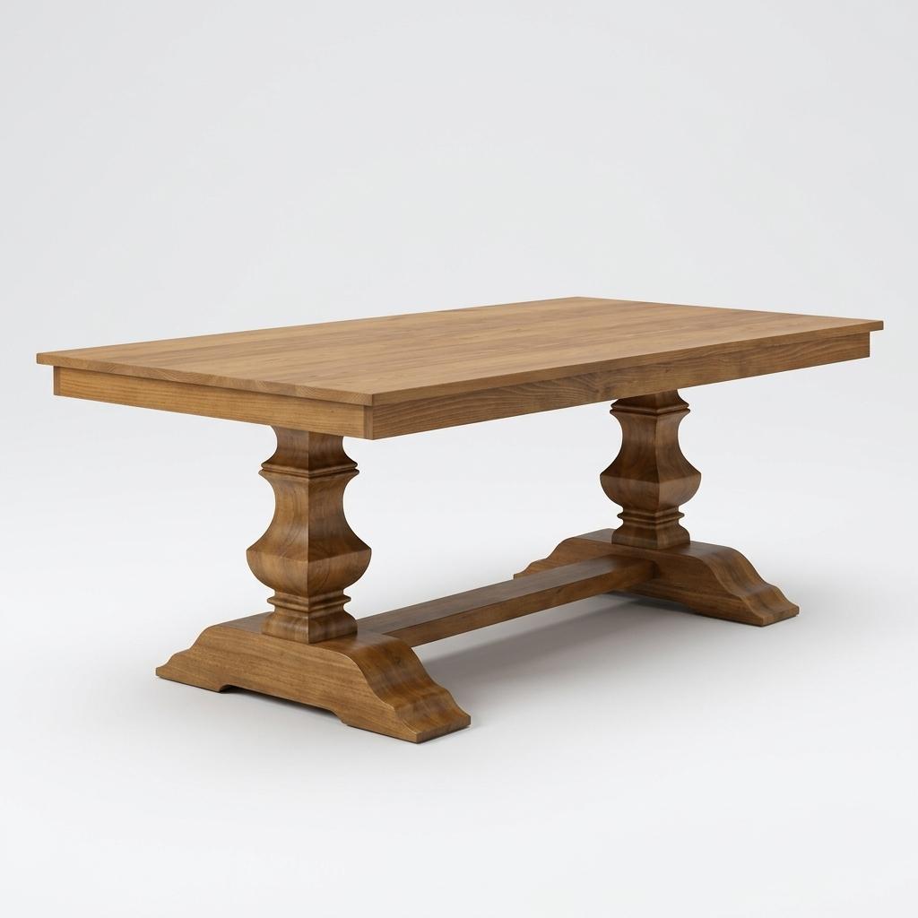 Toulouse Cypress Trestle Dining Table