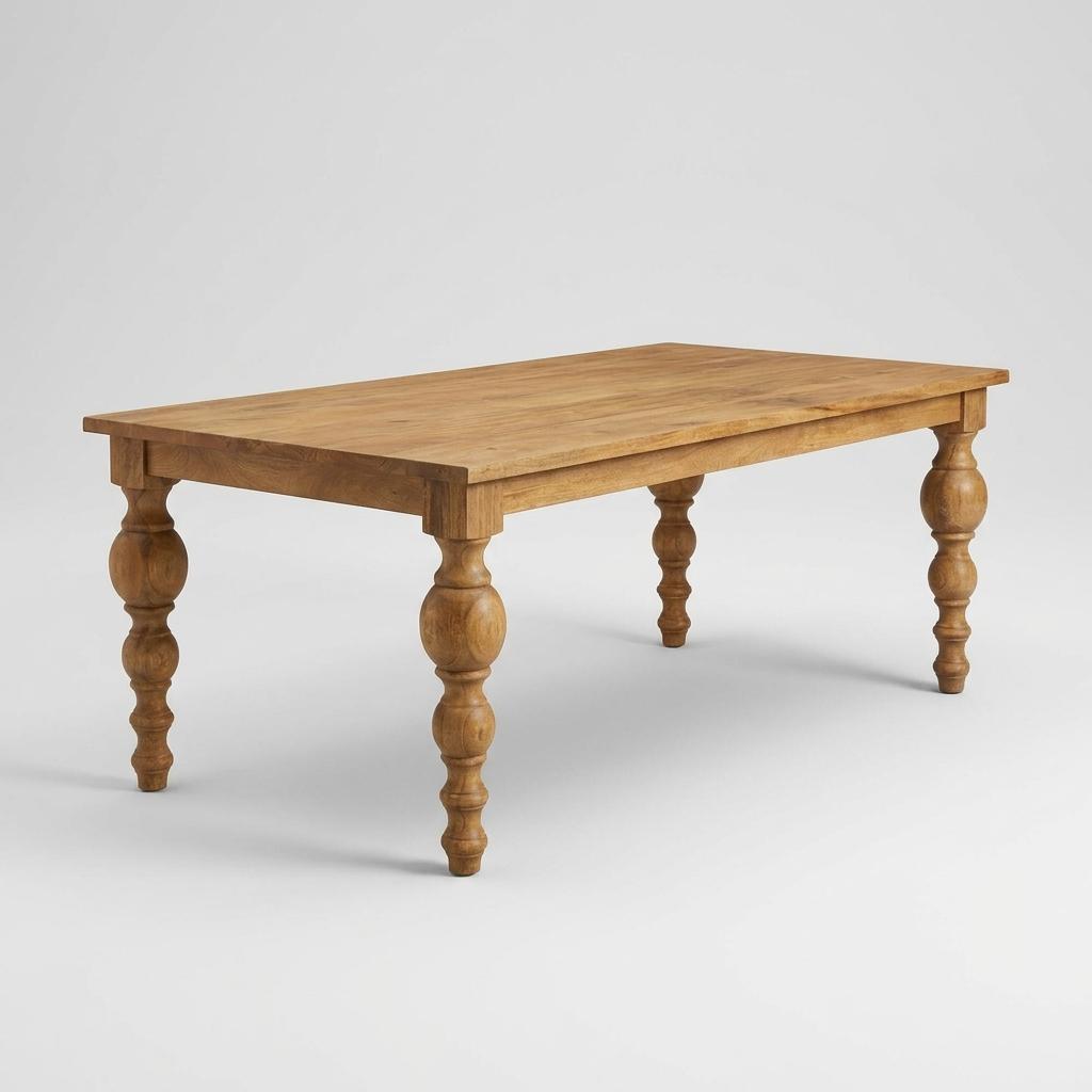 Solid Mango Wood Dining Table