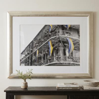 Framed New Orleans Balcony Photograph