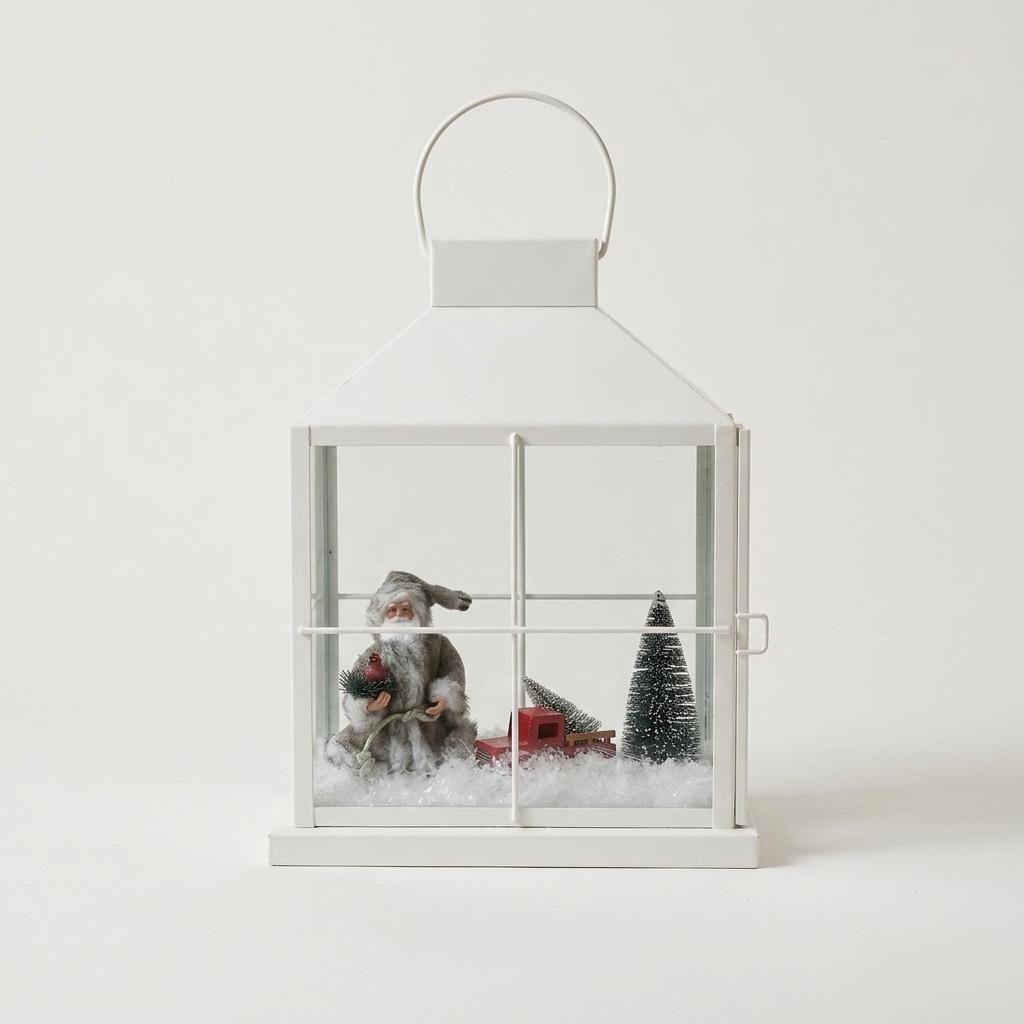 Christmas Santa Diorama Lantern