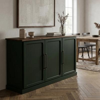 Reclaimed Cypress Bottle Green Sideboard