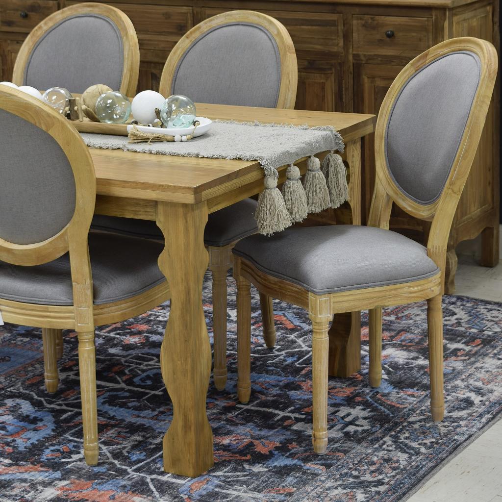 Round Back Fully Upholstered Chair