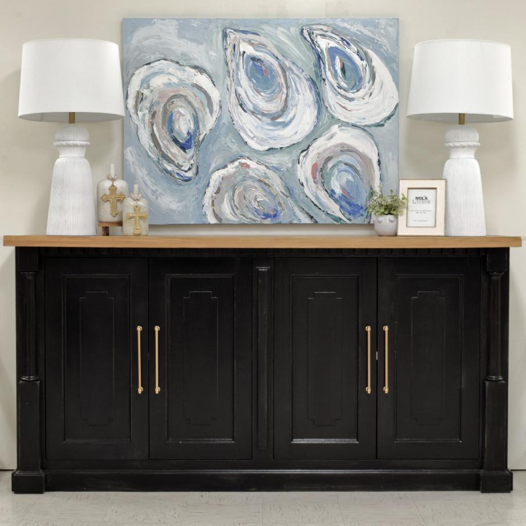 Reclaimed Black Painted Cabinet